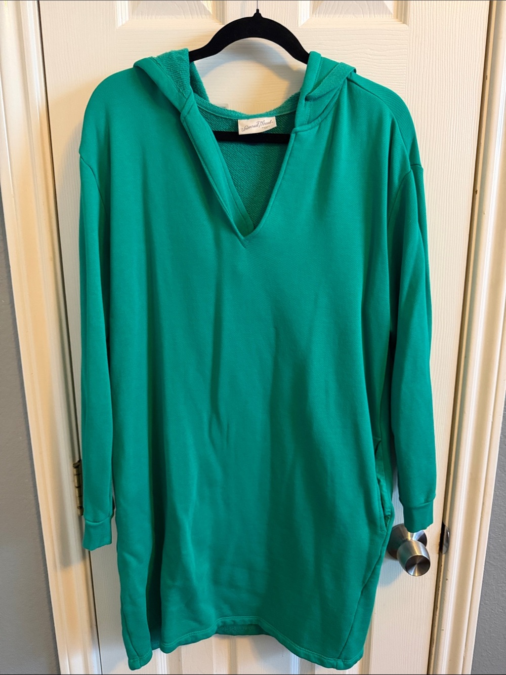 Universal Thread Teal Green Hooded Midi Dress